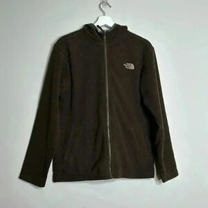The North Face Boys XL Brown Fleece Full Zip Jacket